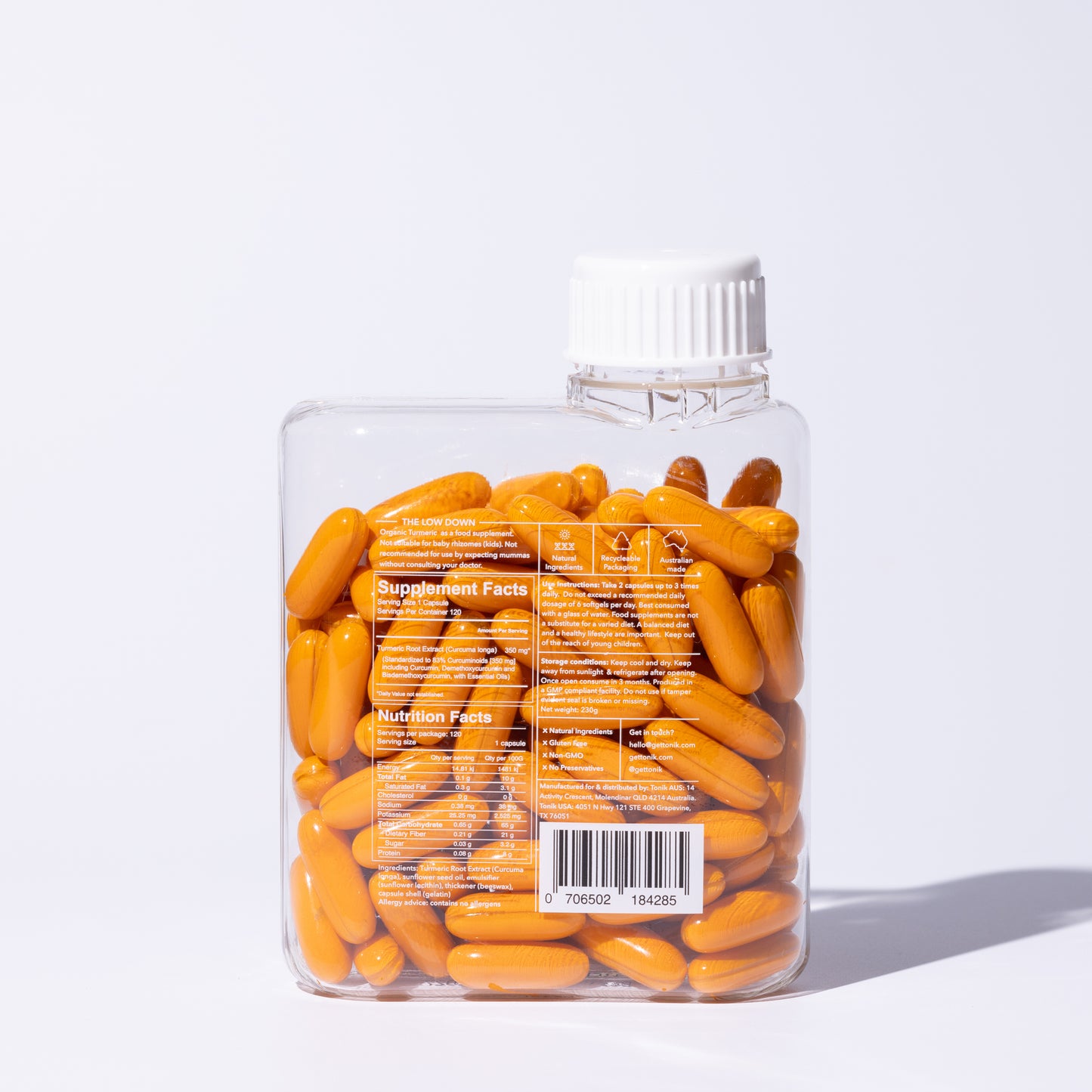 TONIK No.3 Turmeric (120 capsules)